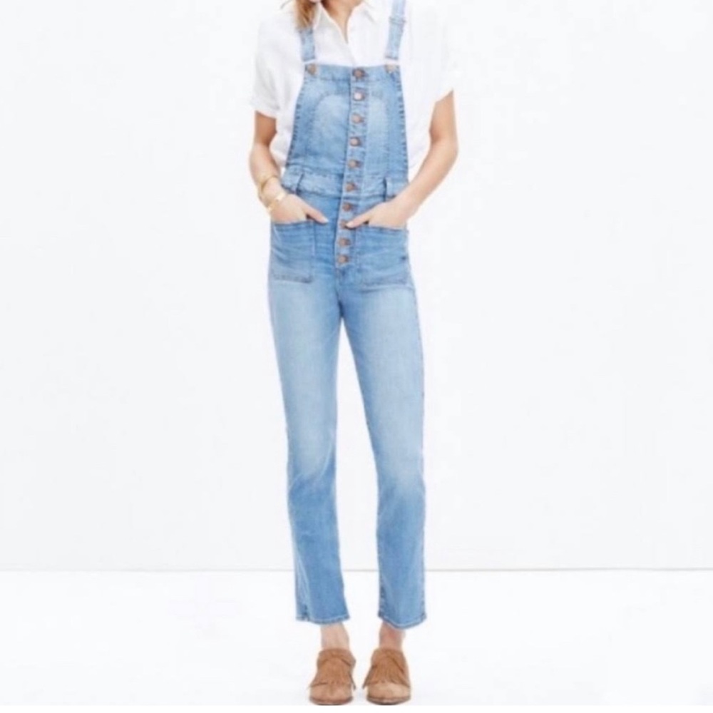 Madewell Button Front Overalls